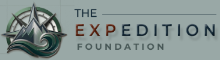 The Expedition Foundation logo with mountains and seas